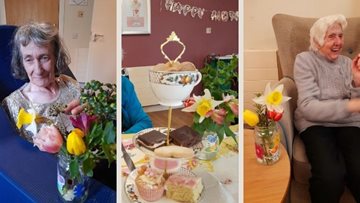 Mothering Sunday at Forfar care home